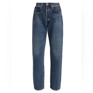 AGOLDE Women's 90’s Pinch High-Waist Jeans in Mid Blue Wash Size 26